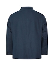 BadRhino Big & Tall Blue Short Linen Blend Suit Jacket - Image 7 of 7