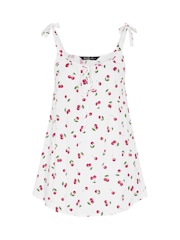Yours Curve Cherry Print Vest Top - 圖片 5/5