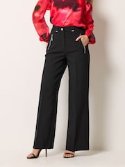 Negro - Star by Julien MacDonald Tailored Wide Leg Trousers - Imagen 2 de 5