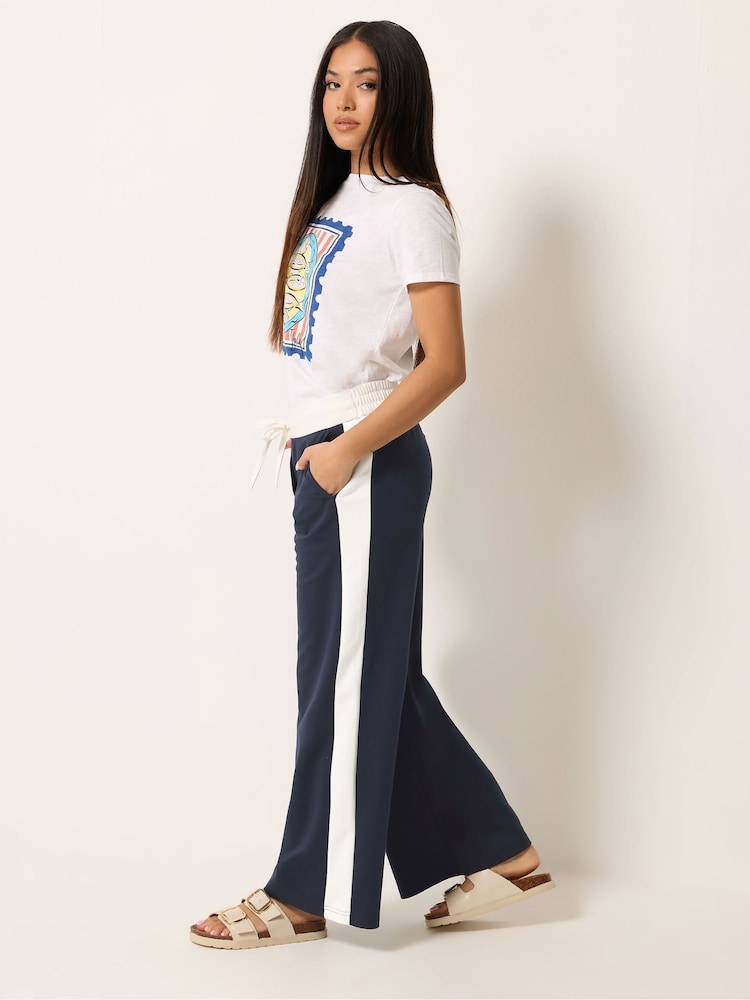 M&Co Blue Petite Colourblock Trousers - Image 2 of 5