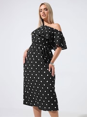 Noir - Yours Curve Limited Frilled Dress - Image 2 sur 6
