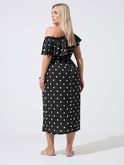 Noir - Yours Curve Limited Frilled Dress - Image 3 sur 6