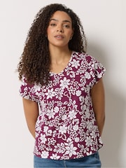 M&Co Red Cotton Grown On Sleeve T-Shirts 3 Pack - Image 2 of 9