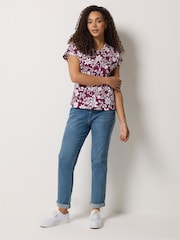 M&Co Red Cotton Grown On Sleeve T-Shirts 3 Pack - Image 3 of 9