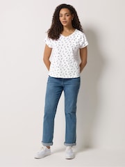 M&Co Red Cotton Grown On Sleeve T-Shirts 3 Pack - Image 4 of 9