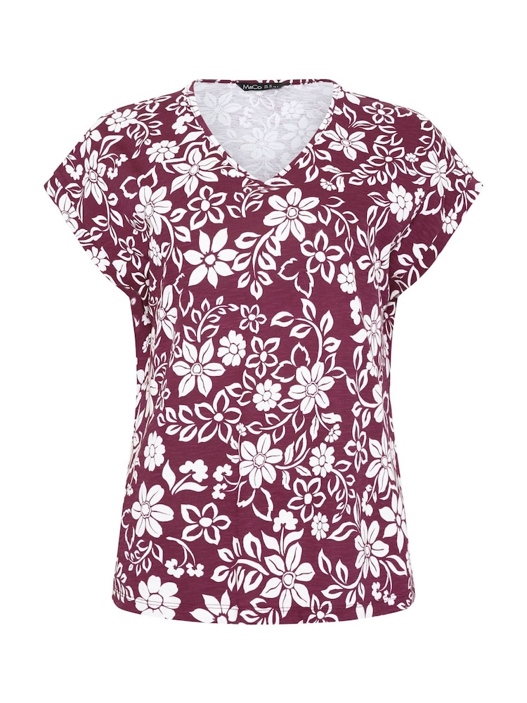 M&Co Red Cotton Grown On Sleeve T-Shirts 3 Pack - Image 9 of 9