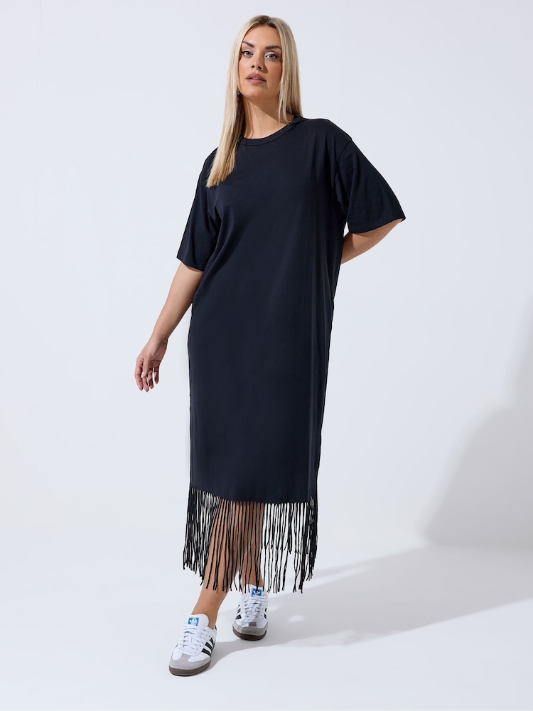 Yours Curve Limited Tassel Beach Maxi Dress - Image 2 of 5