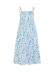 PixieGirl Petite Blue Ditsy Print Midi Dress - Image 5 of 5