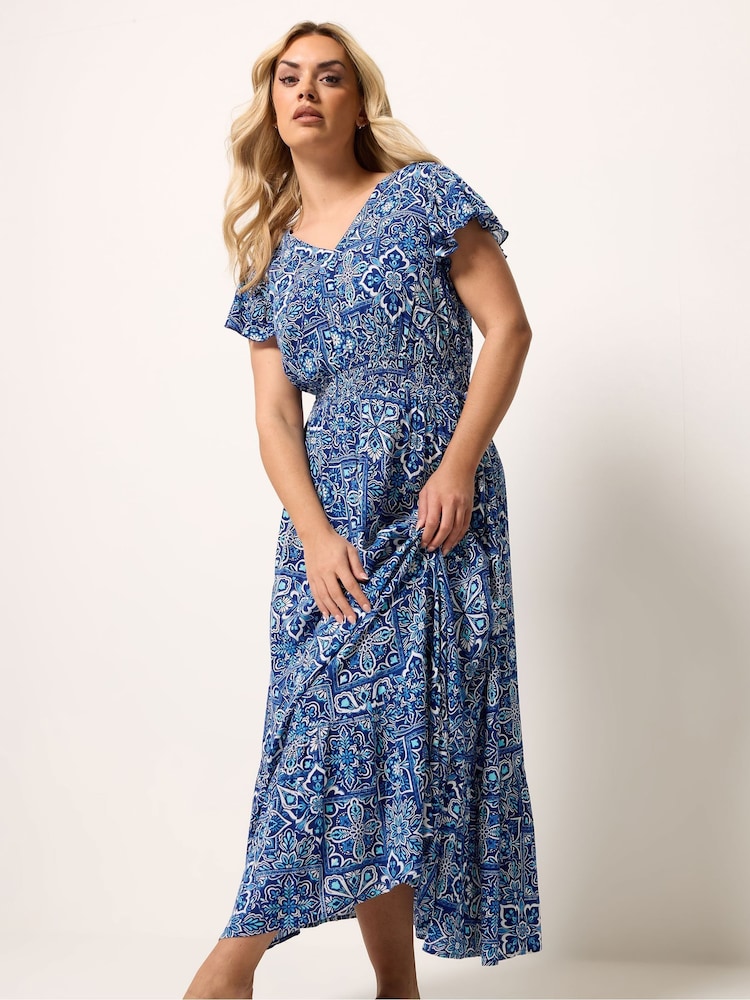 Yours Curve Crinkle Maxi Dress - Imagen 1 de 5