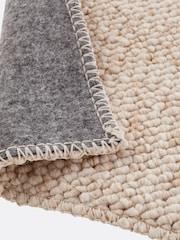 La Redoute Intérieurs Ecru Mako XL Fleece Effect Rug - Image 4 of 4