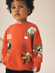 Red Mickey and Friends - رداء عُلوي رياضي بياقة بحافة مستديرة بتصميم عيد الميلاد (3 أشهر - 8 سنوات) - صورة 1 من 3