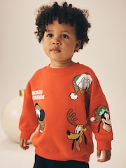 Red Mickey and Friends - رداء عُلوي رياضي بياقة بحافة مستديرة بتصميم عيد الميلاد (3 أشهر - 8 سنوات) - صورة 2 من 3