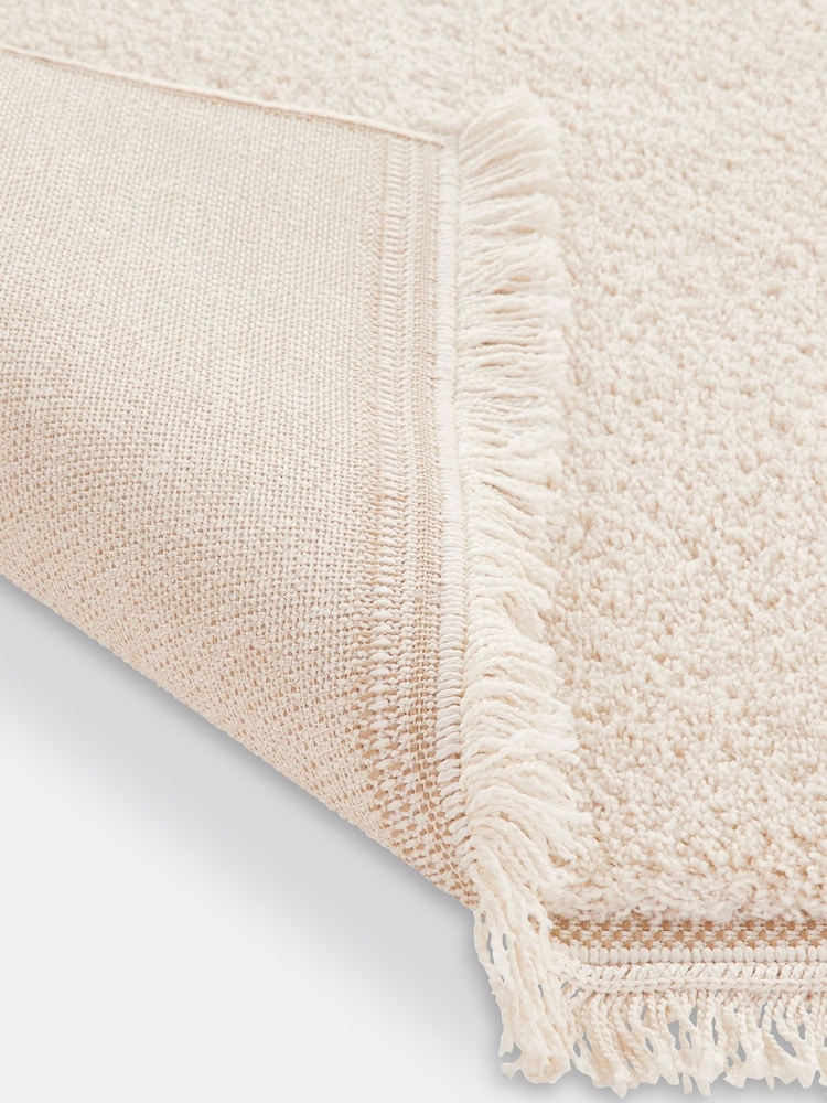 La Redoute Intérieurs Ecru Effie Berber Style Fringed Rug - Image 4 of 4