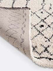 La Redoute Intérieurs Black White Afaw Berber-Style Rug - Image 3 of 4