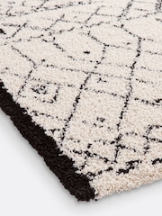 La Redoute Intérieurs Black White Afaw Berber-Style Rug - Image 4 of 4
