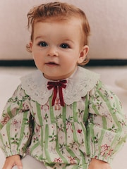 Green Christmas Baby Bubble Romper And Tights Set 2 Piece (0mths-2yrs) - Image 4 of 8