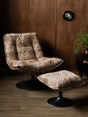 Rockett St George Leopard Love Lounge Lover Stool - Image 3 of 7