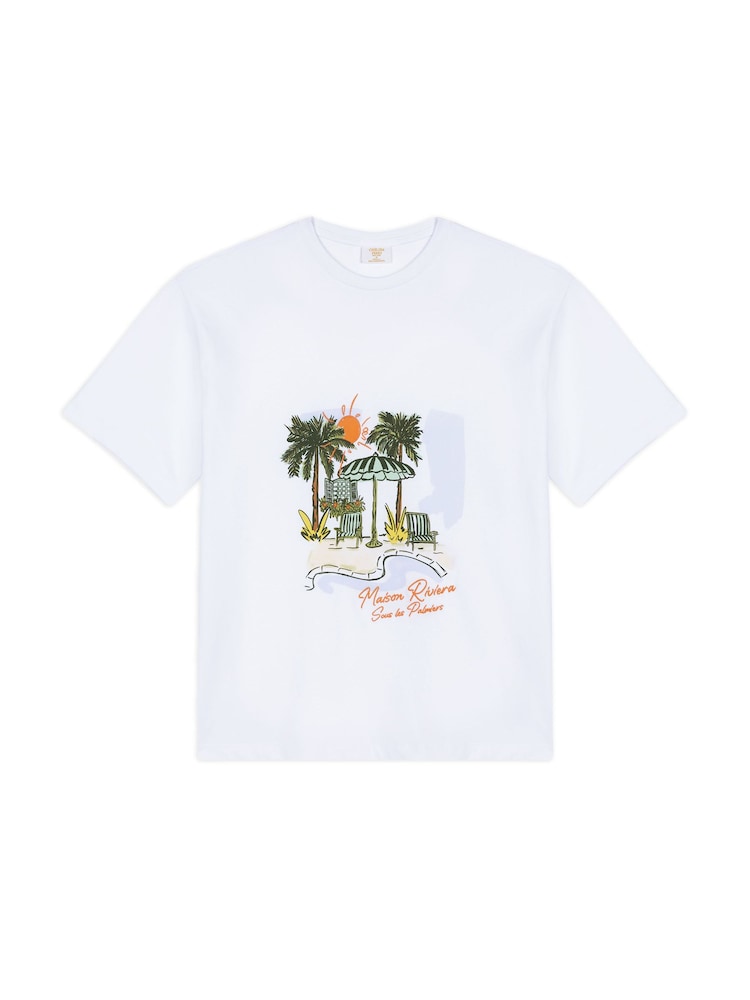 Chelsea Peers Maison Riviera Sous Les Palmiers Print T-Shirt - Изображение 3 3