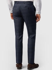 Ted Baker Tailoring Blue Textured Check Trousers - Image 2 of 3