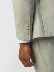 Ted Baker Tailoring Green Linen Cotton Jacket - Image 5 of 5