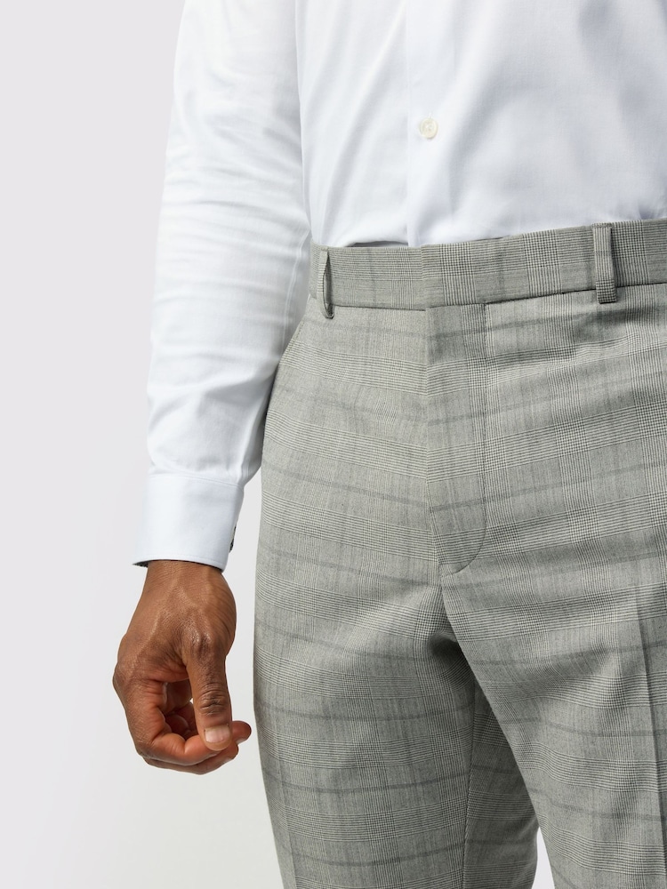 Ted Baker Tailoring Grey Check Trousers - Image 3 of 3