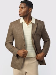 Ted Baker Tailoring Brown Twill Jacket - Image 1 of 4