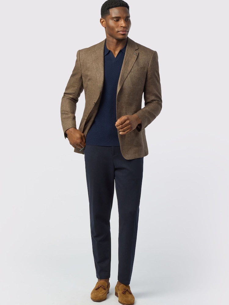 Ted Baker Tailoring Brown Twill Jacket - Image 2 of 4