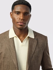 Ted Baker Tailoring Brown Twill Jacket - Image 3 of 4