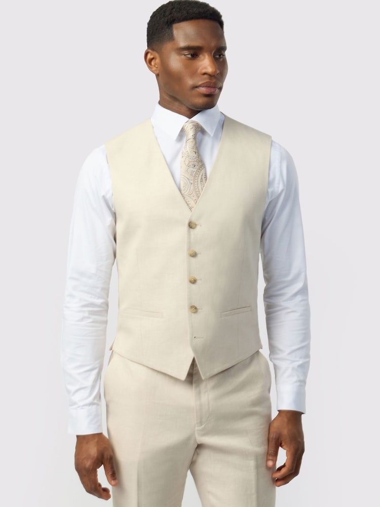 Ted Baker Tailoring Linen Cotton Waistcoat - 圖片 1/1