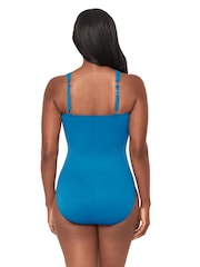 Miraclesuit Blue Rock Solid Europa Hidden Underwire Swimsuit with Firm Tummy Control - Image 2 of 4