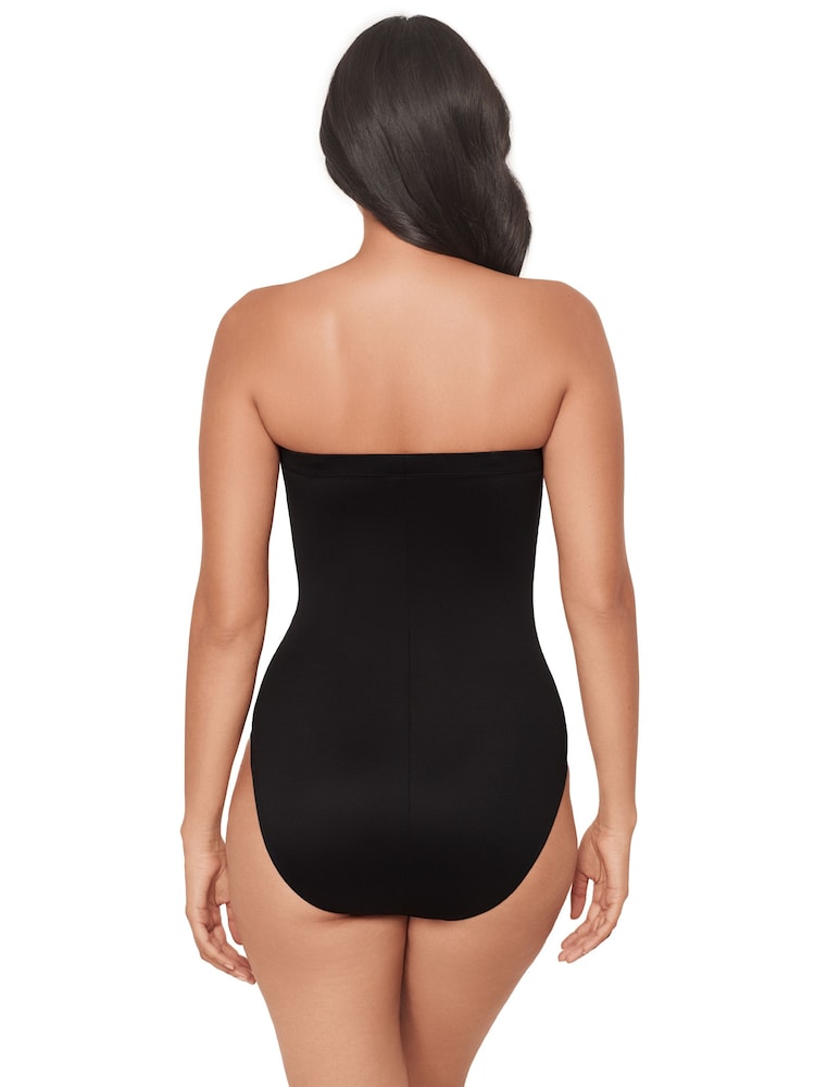 Miraclesuit Black Steel Magnolias Avanti Hidden Underwire Swimsuit with Firm Tummy Control - Image 2 of 5