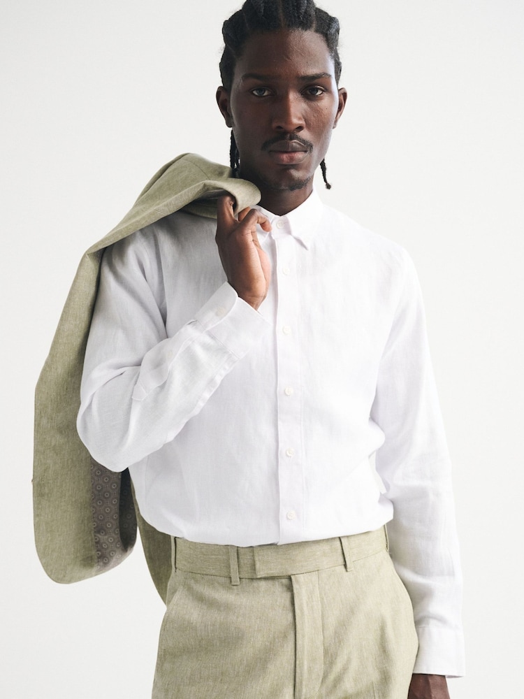 Abercrombie & Fitch Collind Linen Shirt - Bild 1 von 6