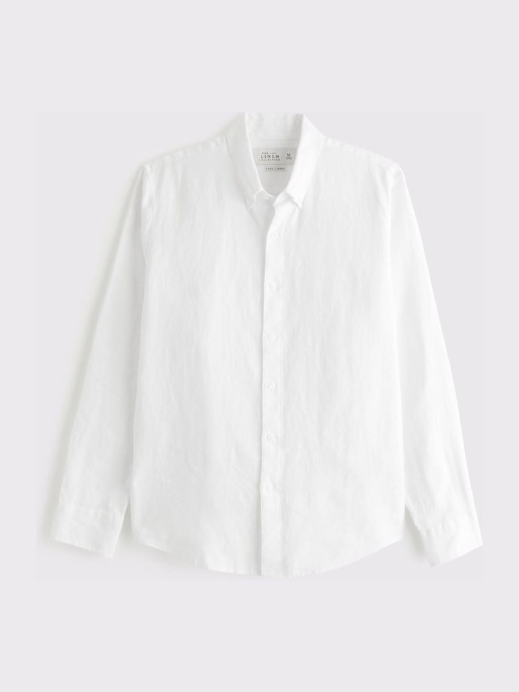 Abercrombie & Fitch Collind Linen Shirt - Bild 6 von 6