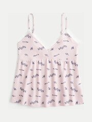 Hollister Pink Cosy Lace Babydoll Pyjamas Top - Image 4 of 5