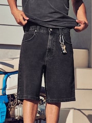 Hollister Black Baggy Shorts - Image 1 of 2