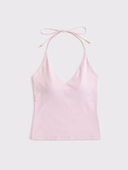 Abercrombie & Fitch Pink Bra Free Snatched Seamless Halter Top - Image 7 of 7