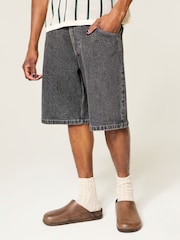 Hollister Black Baggy Shorts - Image 1 of 5