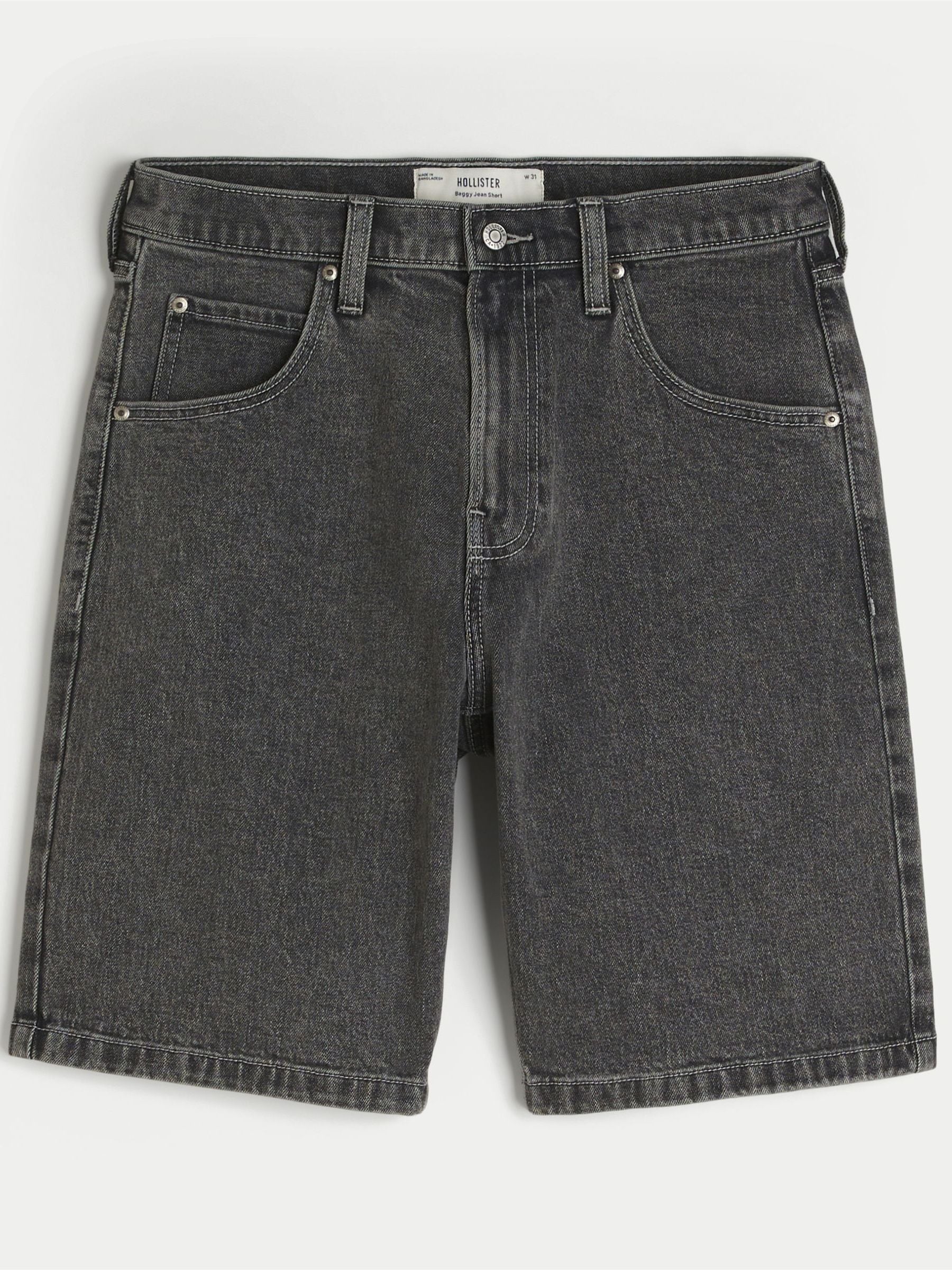 Buy Hollister Black Baggy Shorts from Next Romania