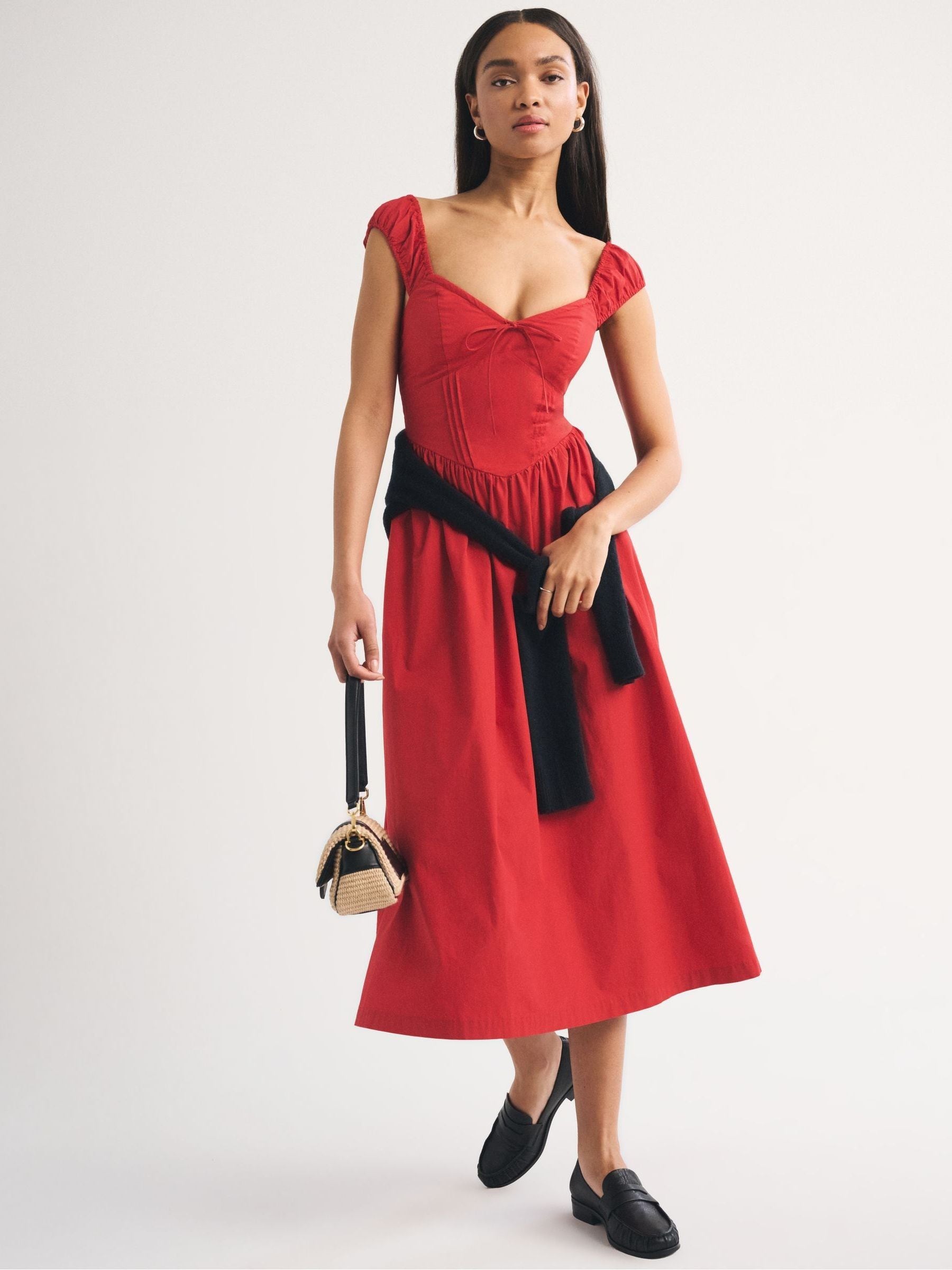 Buy Abercrombie & Fitch Red Bra Free Summer Dipped Waist Ruched