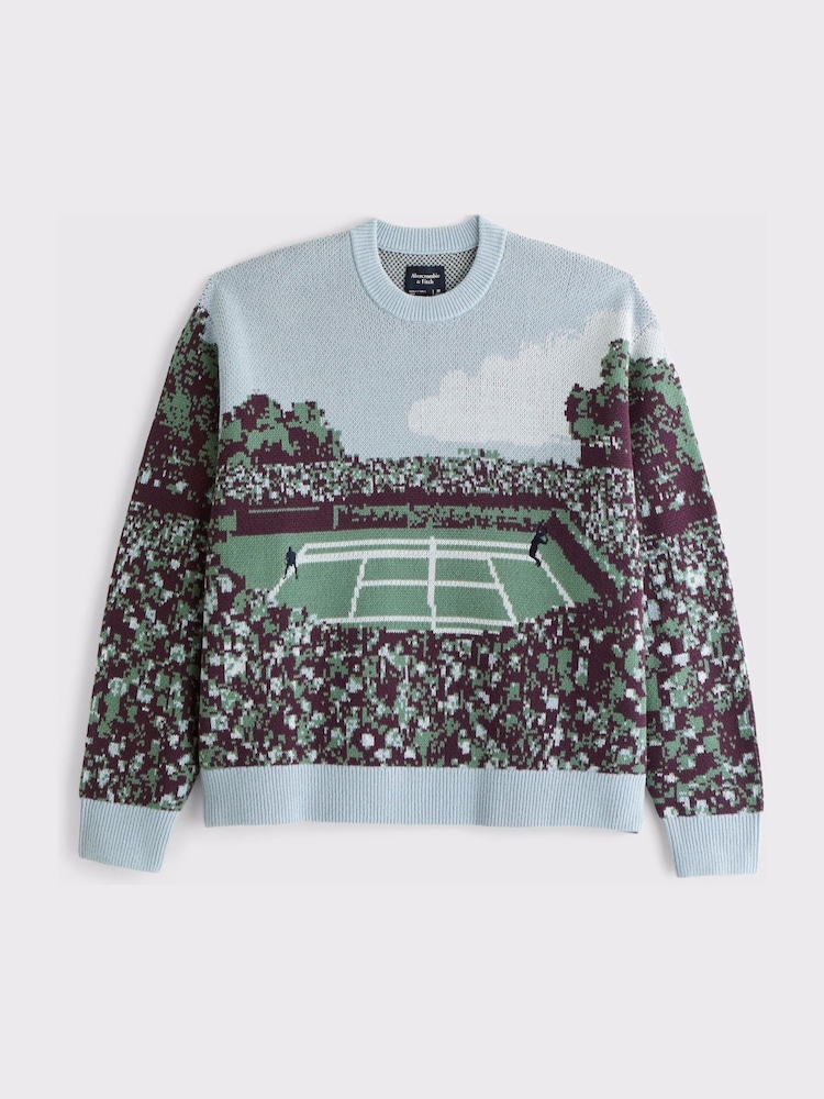 Abercrombie & Fitch Blue Interest Sweater - Image 1 of 2