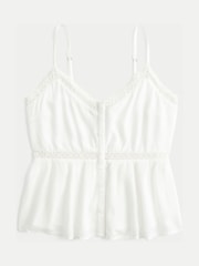 Hollister White Icon Tunic Babydoll Top - Image 4 of 4