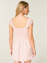Hollister Pink Button Through Mini Dress - Image 4 of 5