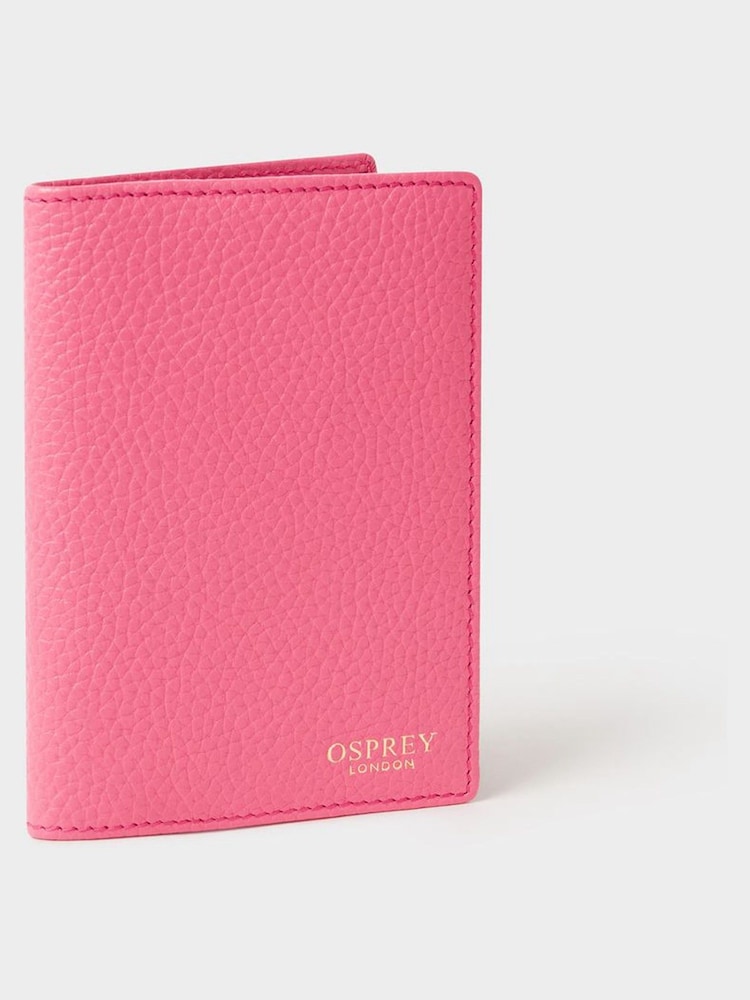 Osprey London Pink The Core Leather Passport Cover - Image 2 of 5