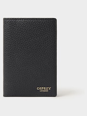 Osprey London Black The Core Leather Passport Cover - Image 1 of 5