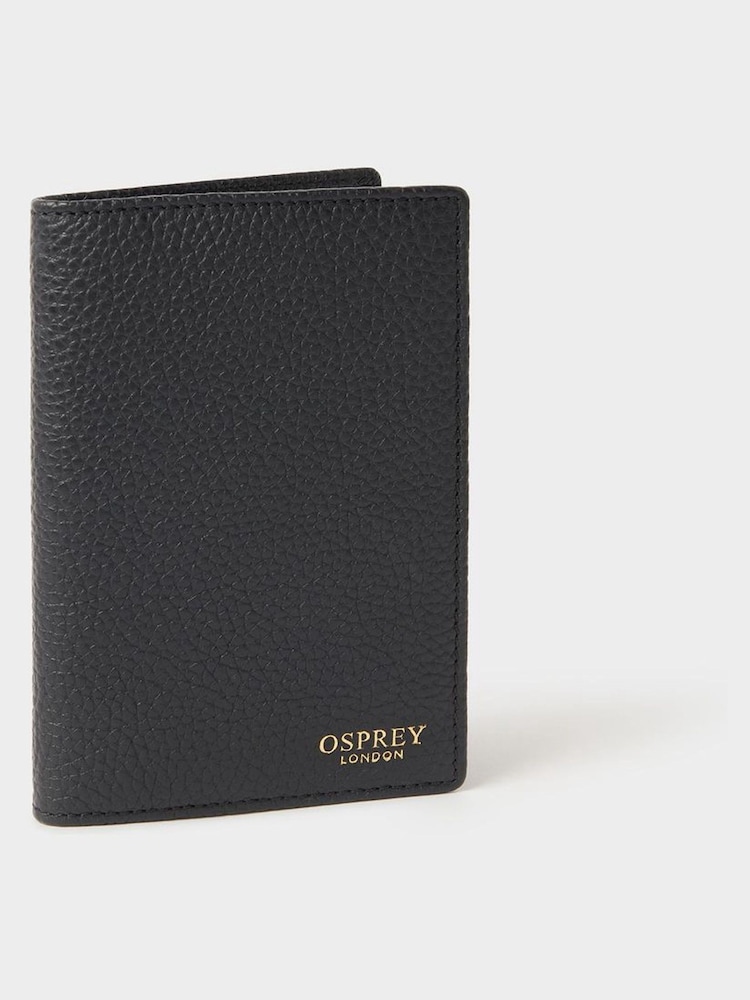 Osprey London Black The Core Leather Passport Cover - Image 2 of 5