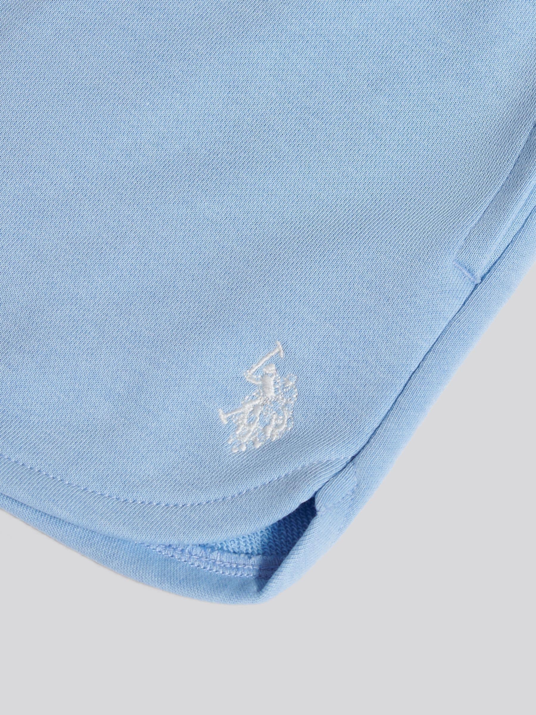 Buy U.S. Polo Assn Blue Twist Front Graphic T-Shirt & Shorts Set