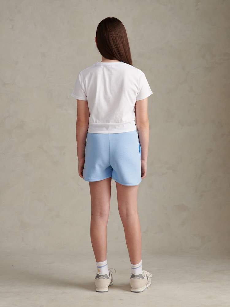 U.S. Polo Assn Blue Twist Front Graphic T-Shirt & Shorts Set - Image 2 of 11