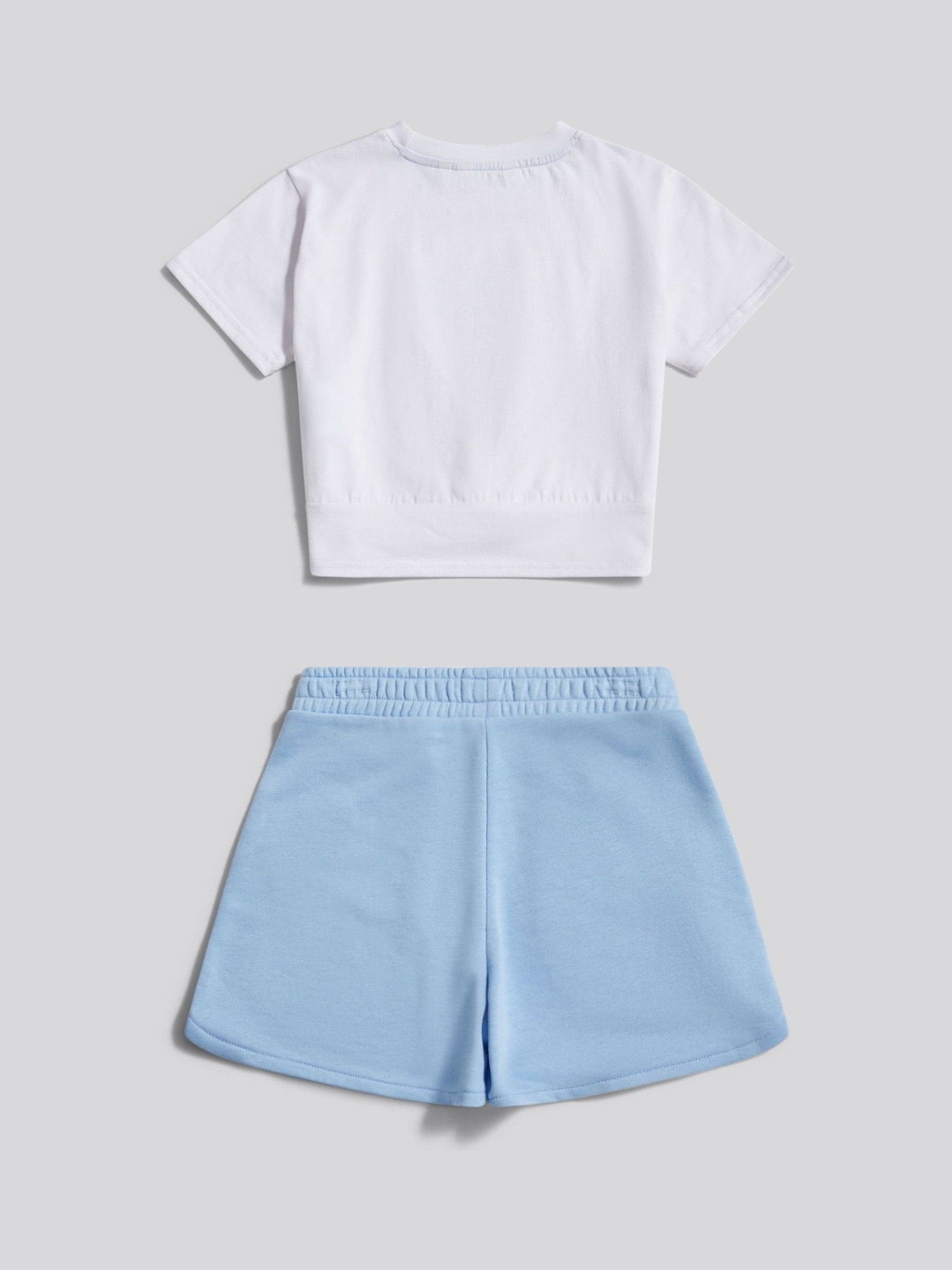 Buy U.S. Polo Assn Blue Twist Front Graphic T-Shirt & Shorts Set