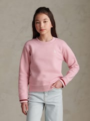 U.S. Polo Assn Pink DHM Logo Crew Sweat Top - Image 1 of 7