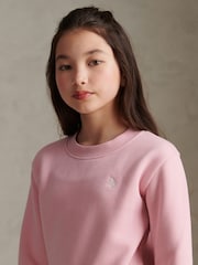 U.S. Polo Assn Pink DHM Logo Crew Sweat Top - Image 2 of 7